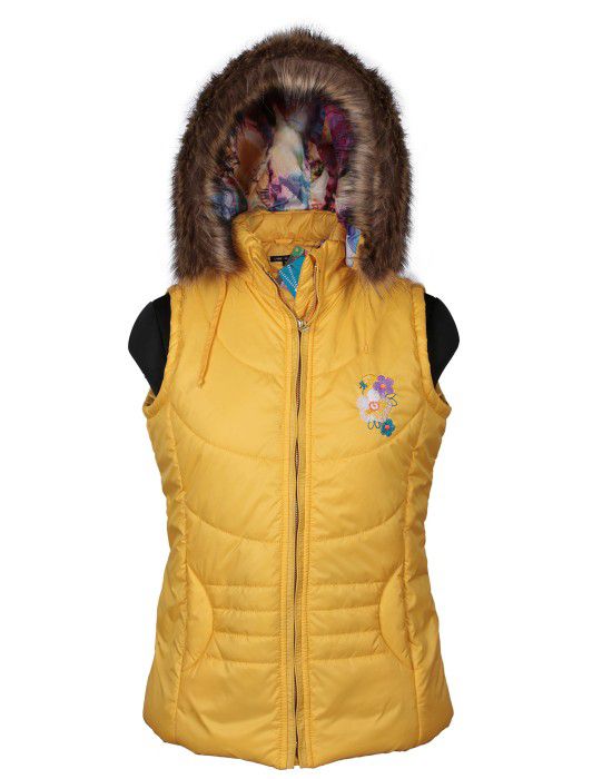 Girls SL Quilted Jacket Yellow